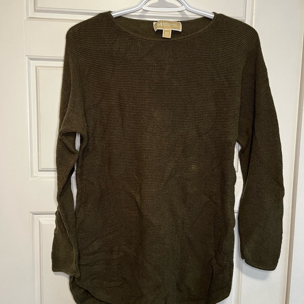 Michael Kors Olive Knit Top